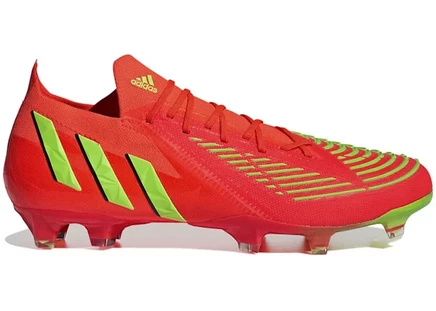 Мужские бутсы Adidas Predator Edge.1 FG, красно-зелёные