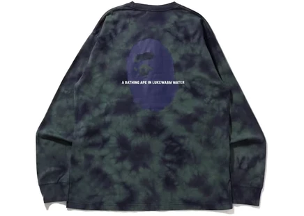Мужская футболка Bape Tie Dye с карманом, фиолетовая