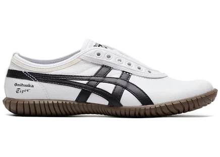 Мужские кроссовки Onitsuka Tiger Tsunahiki Slip-On, бело-черные