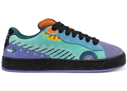 Мужские кроссовки puma suede xl dia de los muertos, мятные