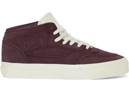 Мужские кроссовки Vans Half Cab JJJJound, бордово-белые