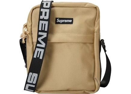 Унисекс сумка через плечо Supreme SS18, песочная