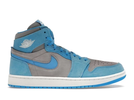 Мужские кроссовки jordan 1 high zoom air cmft 2, цементные/университи блю/белые