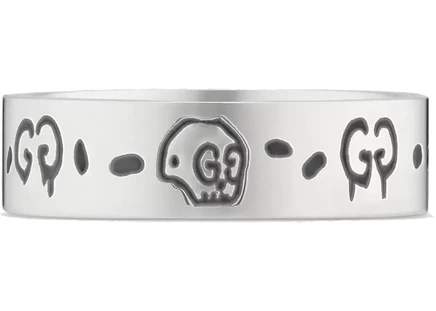 Кольцо Gucci Ghost Small, серебристое
