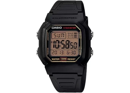 Мужские часы Casio G-Shock W-800HG-9AV, кварцевые, цифровые, корпус 37 мм из смолы, ремешок из смолы