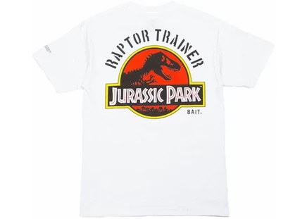 Мужская футболка BAIT x Jurassic Park Raptor Trainer, белая