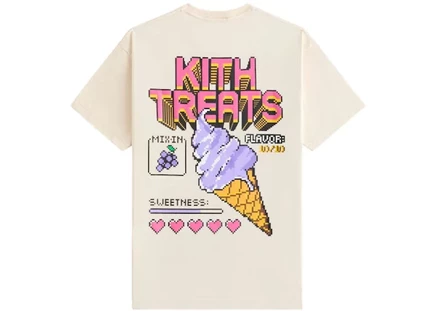 Мужская футболка KITH Treats Grape Arcade, бежевая