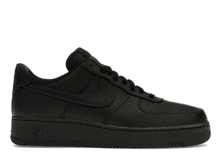 Мужские кроссовки Nike Air Force 1 Low SP перфорированные, полностью черные