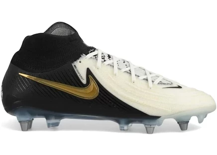 Мужские бутсы Nike Phantom Luna 2, бело-черные с золотом