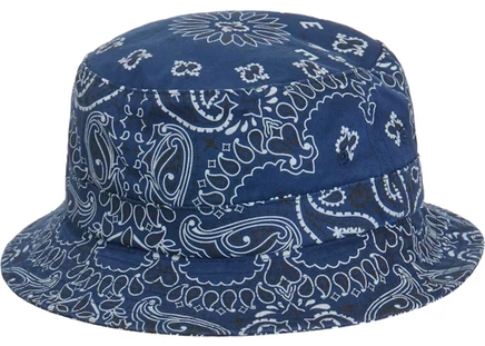 Мужская панама Supreme Bandana Crusher, темно-синяя