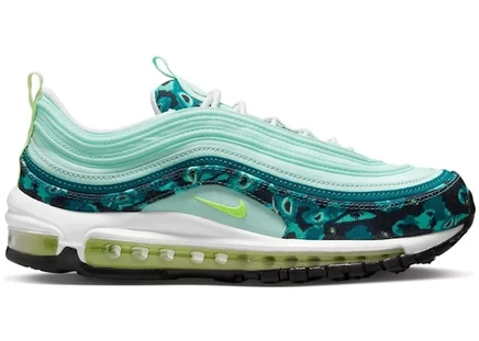 Женские кроссовки Nike Air Max 97 Moth Camo, мятно-лаймовые