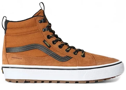 Мужские высокие кеды Vans Sk8-Hi водонепроницаемые, коричневые