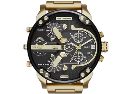 Мужские часы Diesel MR. DADDY DZ7333, 57 мм, сталь, кварцевые, черные