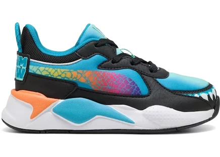 Детские кроссовки Puma RS-X Hot Wheels, голубо-оранжевые