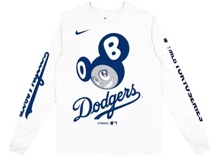 Мужская футболка Nike x Takashi Murakami Dodgers L/S, белая