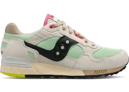 Мужские кроссовки Saucony Shadow 5000, бежево-зелено-розовые