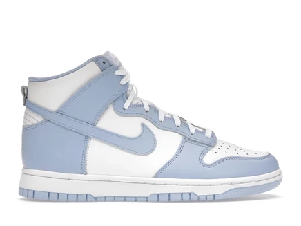 Женские кроссовки Nike Dunk High, бело-алюминиевые