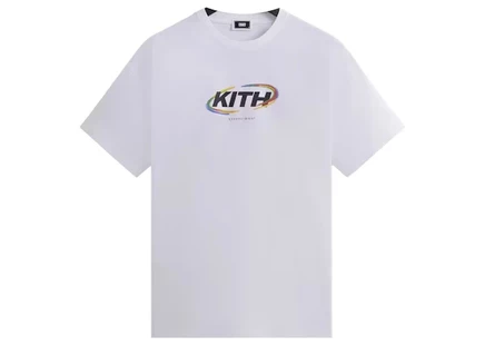 Мужская футболка KITH Spiral Vintage, белая