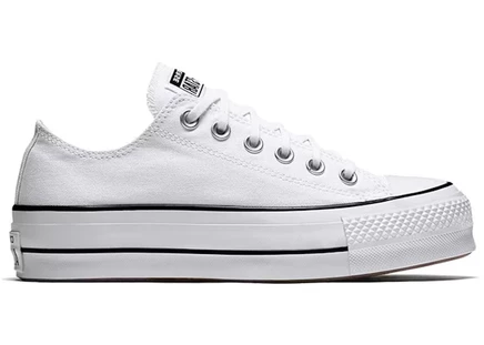 Женские кеды Converse Chuck Taylor Lift Ox, белые с черным