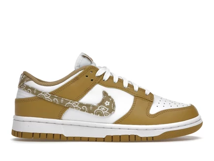Женские кроссовки Nike Dunk Low Paisley Pack Barley, бело-пшеничные