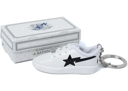 Унисекс брелок Bape Bape Sta, белый