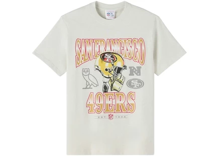 OVO x NFL San Francisco 49ers Graphic Team T-Shirt Ash Heather Grey ash heather grey