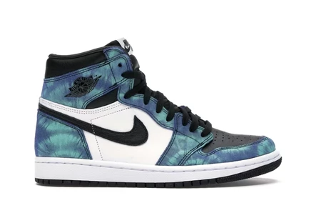 Женские кроссовки Jordan 1 Retro High Tie Dye, мультиколор