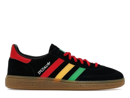 Мужские кроссовки Adidas Handball Spezial, черно‑рубиновые
