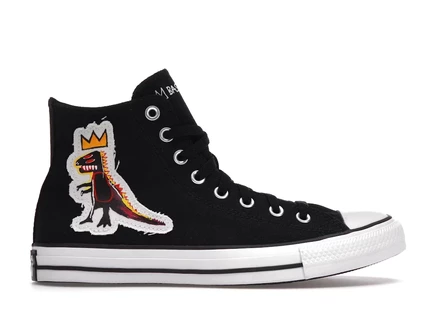 Кеды Converse Chuck Taylor All Star Basquiat Pez динозавр, черно-бело-желтые