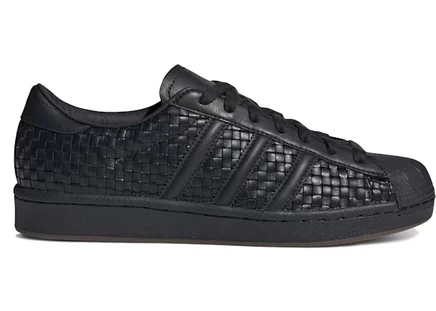 Женские кроссовки Adidas Superstar Vintage Woven, черные