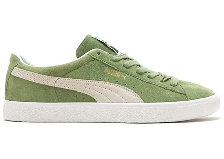 Мужские кроссовки Puma Suede Vintage, зелено-серые
