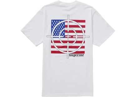 Мужская футболка supreme target, белая
