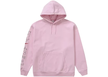 Мужское худи Supreme x Nike, светло-розовое