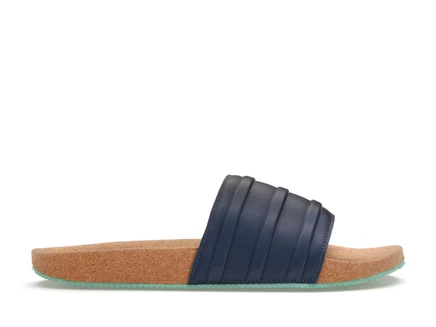 Мужские шлепанцы adidas Adilette Premium, сине-коричневые