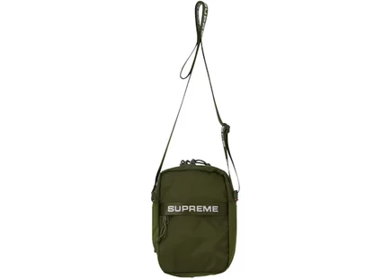 Унисекс плечевая сумка Supreme Shoulder Bag FW22, оливковая