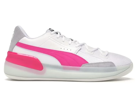 Мужские кроссовки Puma Clyde Hardwood, бело-розовые