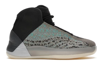 Детские кроссовки Adidas Yeezy QNTM, бирюзово-голубые