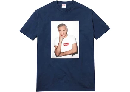 Мужская футболка Supreme Morrissey, темно-синяя