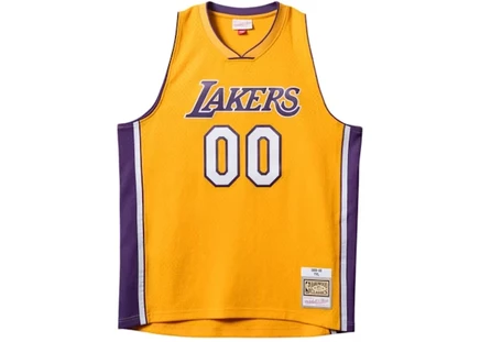Мужская джерси Playboi Carti x NBA x Mitchell & Ness Lakers 1999-00, золотая