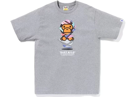 Мужская футболка Bape Baby Milo Tee, серая