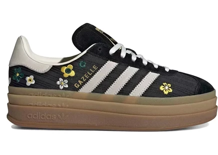 Женские кроссовки Adidas Gazelle Bold Liberty London чёрные