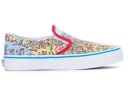 Детские слипоны Vans Classic Slip-On «Где Уолдо»