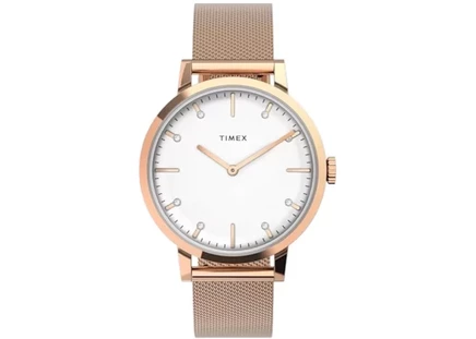 Женские часы Timex Midtown TW2V37100 сталь, 36 мм, белые