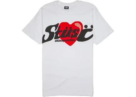 Мужская футболка Stussy x CPFM Heart, белая