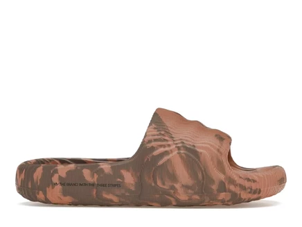 Мужские шлепанцы Adidas Adilette 22, коричнево-черные