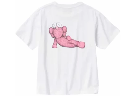 Детская футболка KAWS x Uniqlo с принтом, белая