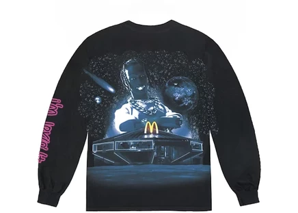 Мужской лонгслив Travis Scott x McDonald's, черный