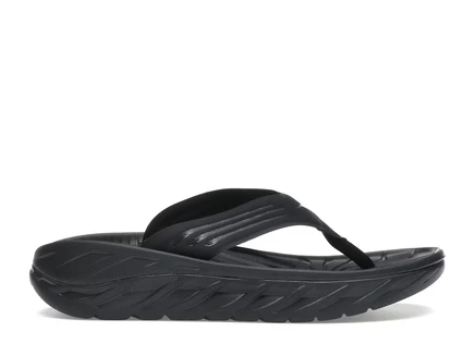 Мужские сланцы Hoka One One Ora Recovery Flip, черные/темно-серые
