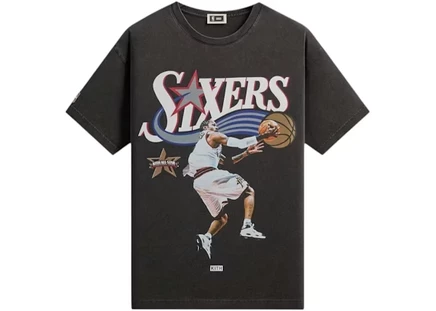 Мужская футболка Kith NBA Allen Iverson, черная