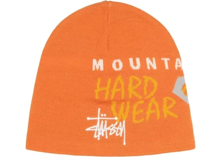 Мужская шапка Stussy Caelum Dome Beanie, оранжевая